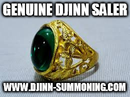 GENUINE DJINN SALER; WWW.DJINN-SUMMONING.COM | image tagged in genuine djinn saler | made w/ Imgflip meme maker