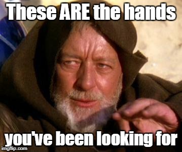 These ARE the hands you've been looking for | made w/ Imgflip meme maker