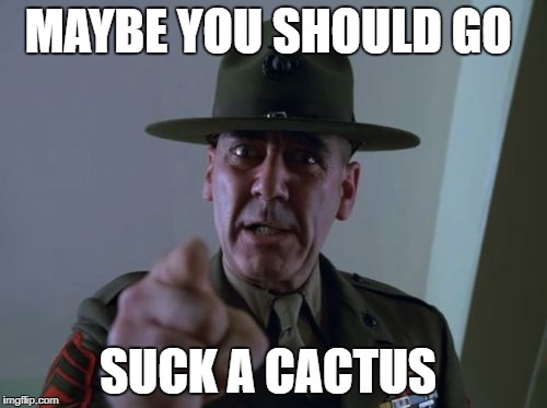MAYBE YOU SHOULD GO SUCK A CACTUS | made w/ Imgflip meme maker
