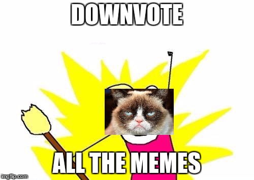 X All The Y Meme | DOWNVOTE ALL THE MEMES | image tagged in memes,x all the y | made w/ Imgflip meme maker