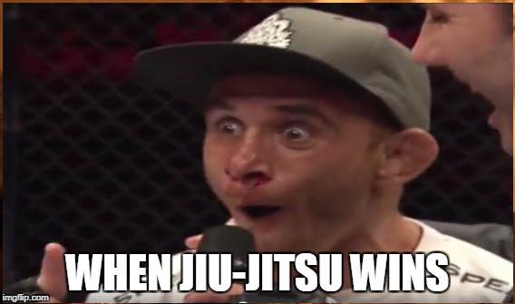 WHEN JIU-JITSU WINS | image tagged in martial arts | made w/ Imgflip meme maker