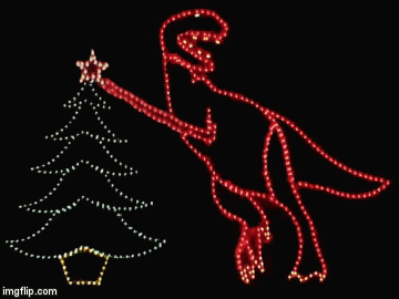 dinochristmas | image tagged in gifs,christmas | made w/ Imgflip video-to-gif maker