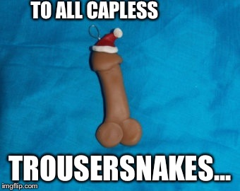 TO ALL CAPLESS TROUSERSNAKES... | made w/ Imgflip meme maker