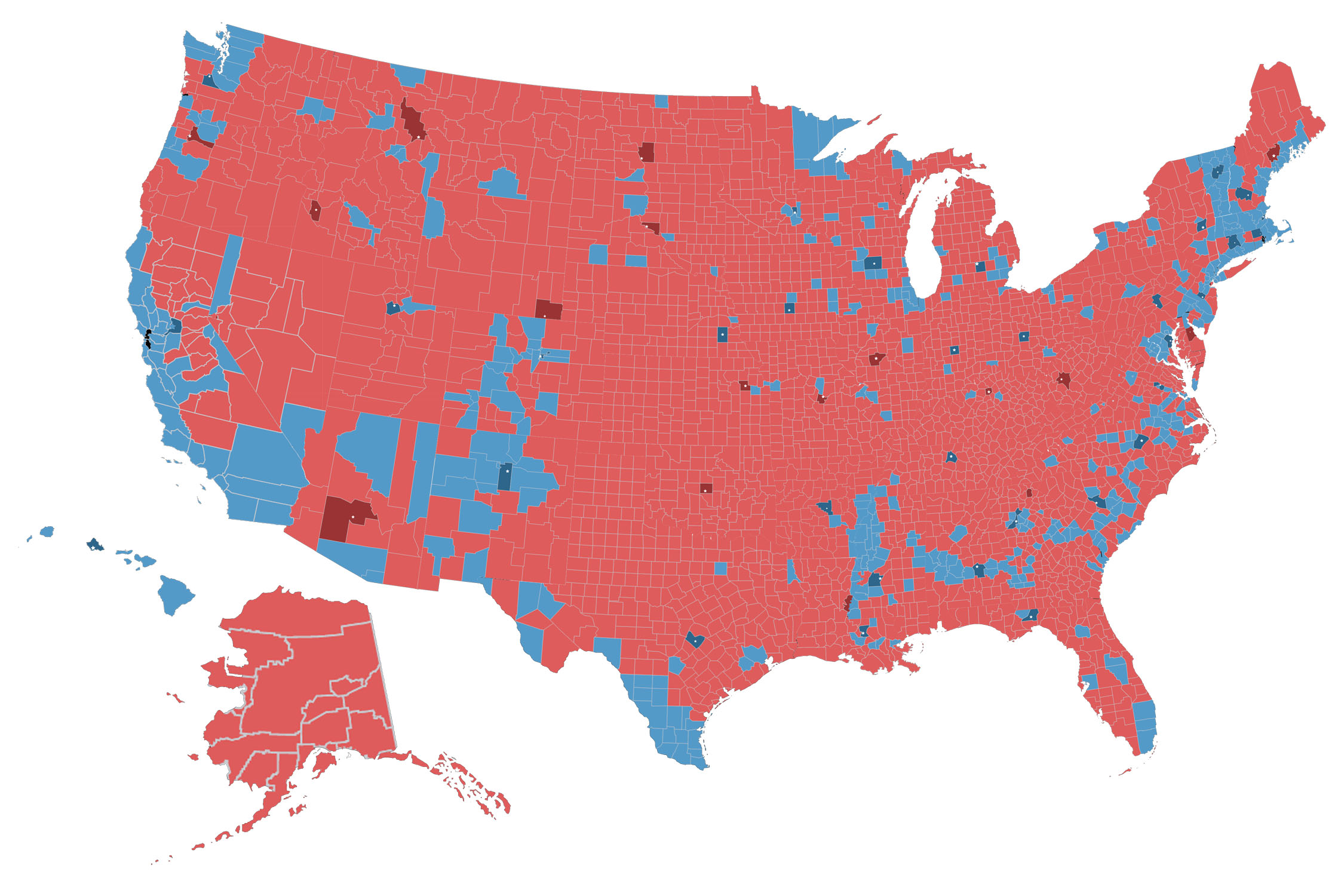 High Quality 2016 election by country trump hillary clinton Blank Meme Template