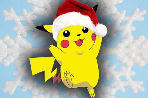 Pikatchu christmas Blank Meme Template