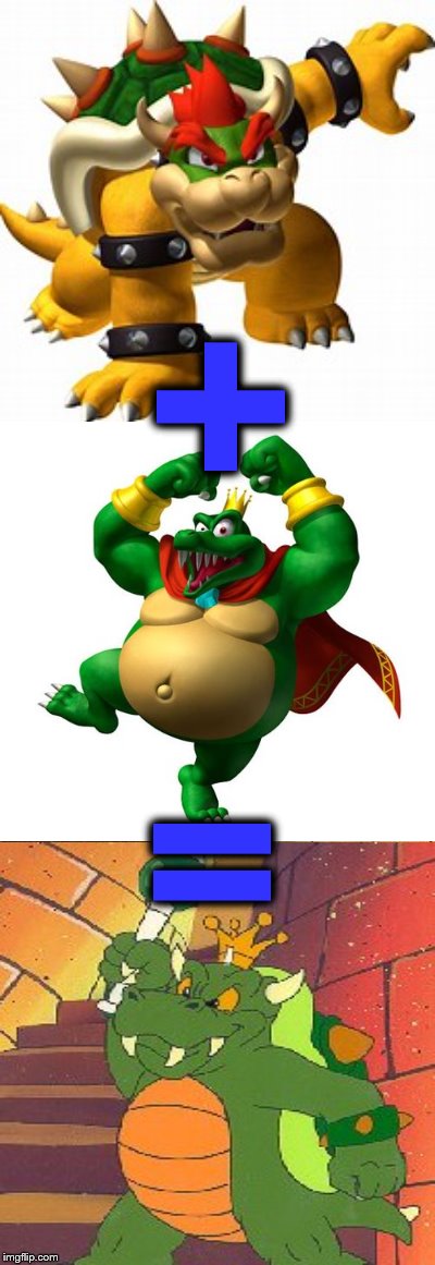 I WILL BLOW YOUR MIND | +; = | image tagged in mind blown,bowser,king k rool,king koopa | made w/ Imgflip meme maker