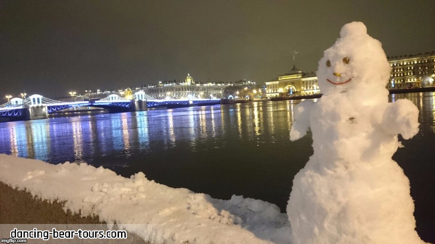 Winters in St. Petersburg is quite beautiful when the city is blanketed gracefully under the white snow.
dancing-bear-tours.com | image tagged in winter is here | made w/ Imgflip meme maker