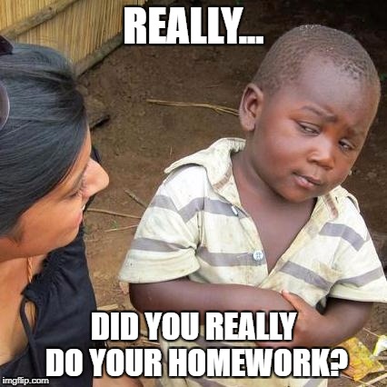 did you do your homwork - Imgflip