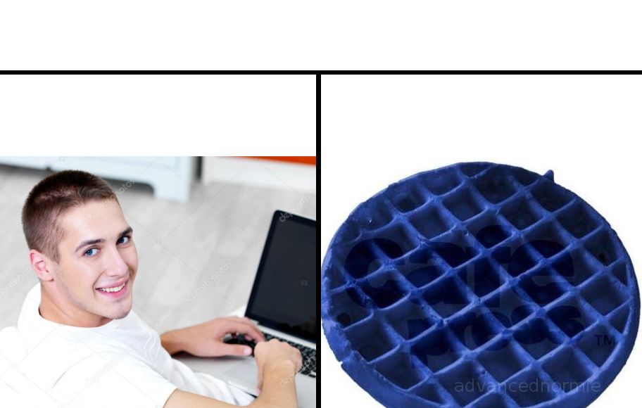 High Quality blue-waffle Blank Meme Template