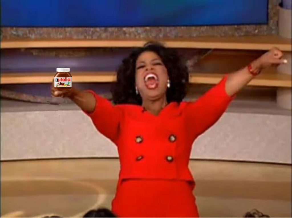 Oprah Nutella  Blank Meme Template