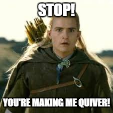 STOP! YOU'RE MAKING ME QUIVER! | made w/ Imgflip meme maker