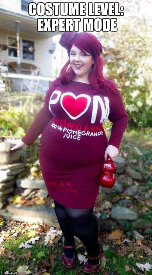 I love pomegranate lol | COSTUME LEVEL: EXPERT MODE | image tagged in jbmemegeek,costumes,cosplay,memes,funny memes,cute girl | made w/ Imgflip meme maker