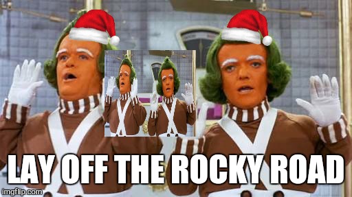 LAY OFF THE ROCKY ROAD | made w/ Imgflip meme maker