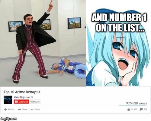 We are number one... #1 on the listIronic isn't it? | AND NUMBER 1 ON THE LIST... | image tagged in memes,anime,we are number one | made w/ Imgflip meme maker