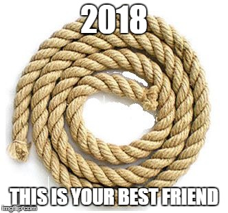 rope | 2018; THIS IS YOUR BEST FRIEND | image tagged in rope | made w/ Imgflip meme maker