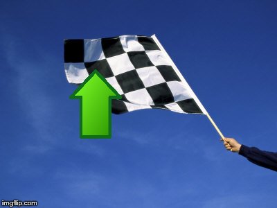 checkered flag waved | image tagged in checkered flag waved | made w/ Imgflip meme maker