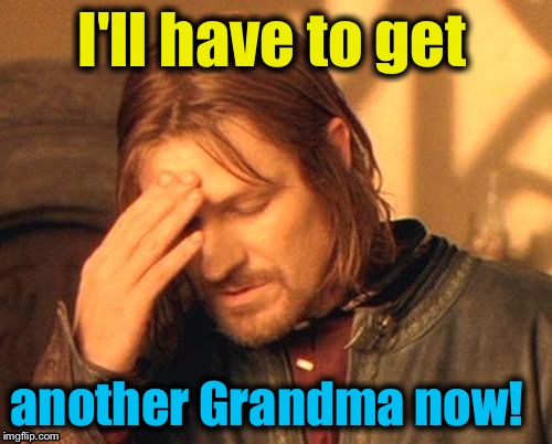 I'll have to get another Grandma now! | made w/ Imgflip meme maker