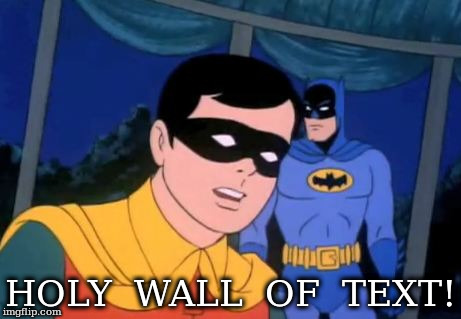 Holy _______, Batman! | HOLY  WALL  OF  TEXT! | image tagged in holy _______ batman! | made w/ Imgflip meme maker