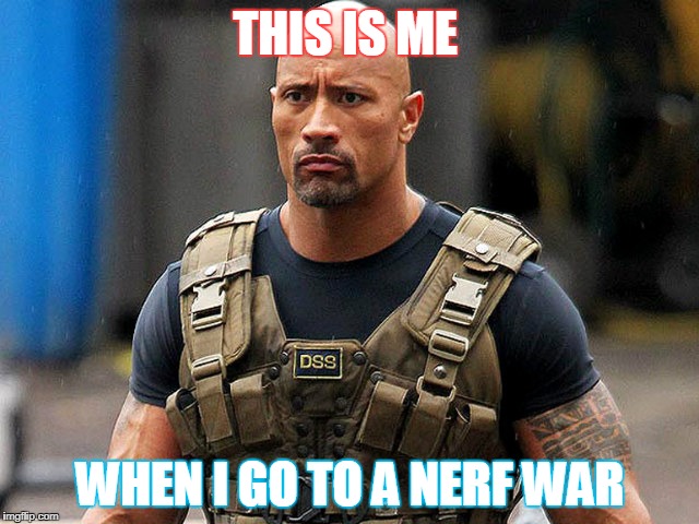 Pokemon  Go Nic | THIS IS ME; WHEN I GO TO A NERF WAR | image tagged in pokemon  go nic | made w/ Imgflip meme maker