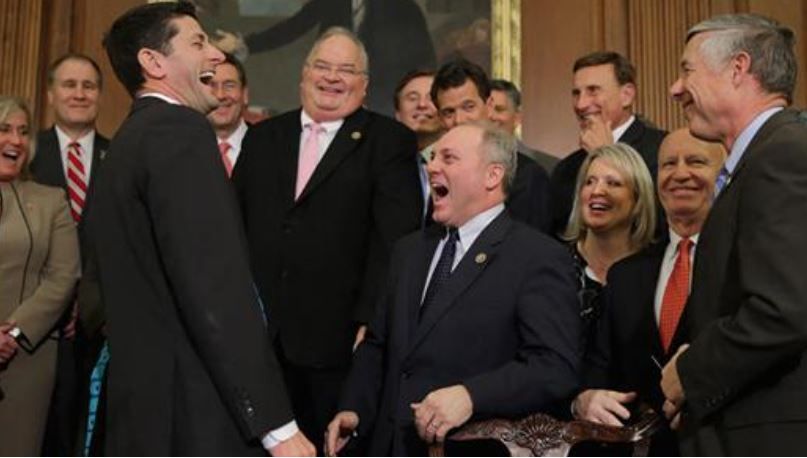 Republicans Laughing all the way to the bank Blank Meme Template