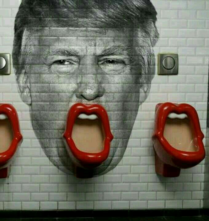 High Quality Donald Trump Urinal Blank Meme Template