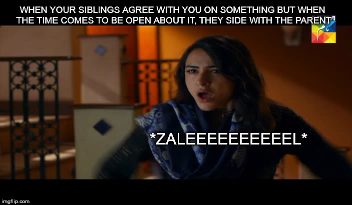 WHEN YOUR SIBLINGS AGREE WITH YOU ON SOMETHING BUT WHEN THE TIME COMES TO BE OPEN ABOUT IT, THEY SIDE WITH THE PARENT; *ZALEEEEEEEEEEL* | made w/ Imgflip meme maker