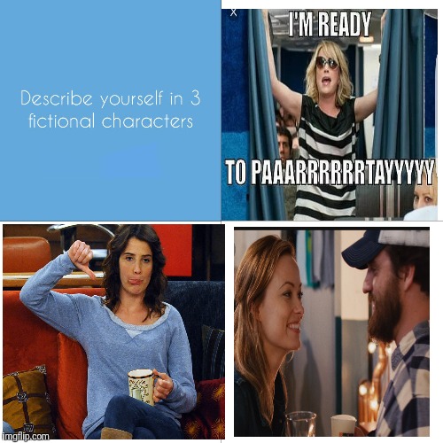 Describe Yourself in 3 fictional characters | image tagged in describe yourself in 3 fictional characters | made w/ Imgflip meme maker