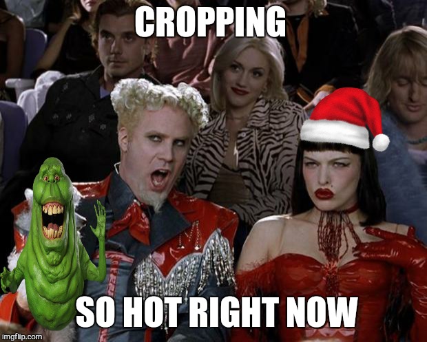 Mugatu So Hot Right Now Meme | CROPPING SO HOT RIGHT NOW | image tagged in memes,mugatu so hot right now | made w/ Imgflip meme maker