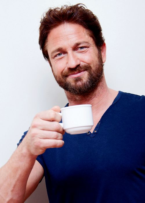 High Quality Gerard Butler Living Life And... Blank Meme Template