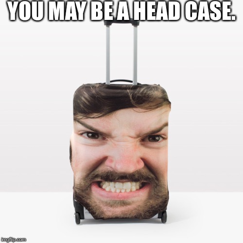 YOU MAY BE A HEAD CASE. | made w/ Imgflip meme maker