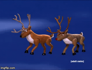 lazerrudolf | image tagged in gifs,christmas,tv | made w/ Imgflip video-to-gif maker