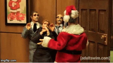 santaspearshead | image tagged in gifs,robotchicken,tv,funny,christmas | made w/ Imgflip video-to-gif maker
