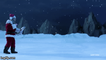 santacrisis | image tagged in gifs,chrismas,tv,robotchicken,fuuny | made w/ Imgflip video-to-gif maker
