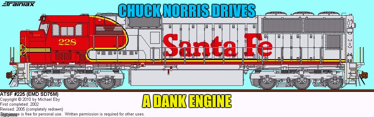 this is tim the train | CHUCK NORRIS DRIVES; A DANK ENGINE | image tagged in this is tim the train | made w/ Imgflip meme maker