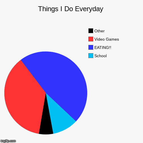 schedule | image tagged in funny,pie charts | made w/ Imgflip chart maker
