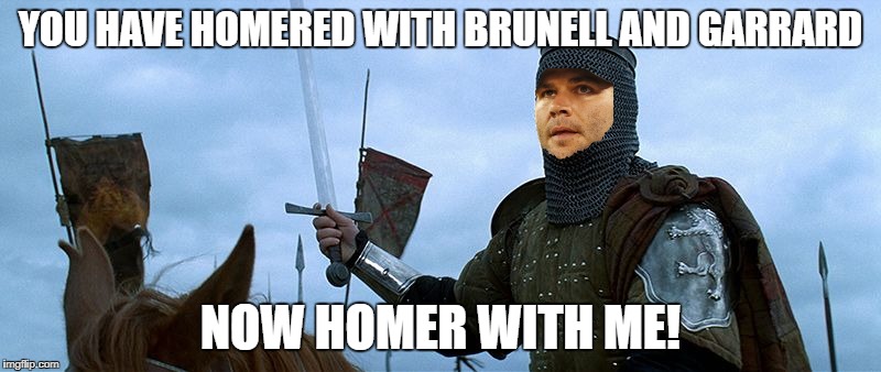 Robby the Blake | YOU HAVE HOMERED WITH BRUNELL AND GARRARD; NOW HOMER WITH ME! | image tagged in braveheart,nfl football | made w/ Imgflip meme maker