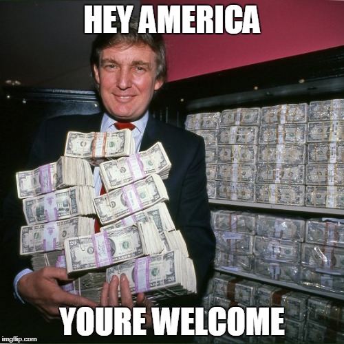 HEY AMERICA; YOURE WELCOME | made w/ Imgflip meme maker