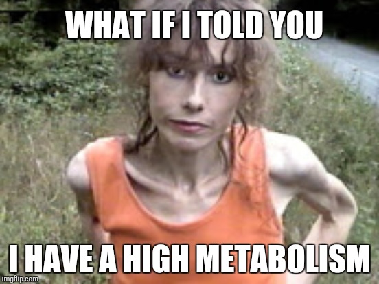 WHAT IF I TOLD YOU I HAVE A HIGH METABOLISM | made w/ Imgflip meme maker