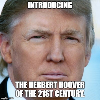 The 21st Century's Hoover | INTRODUCING; THE HERBERT HOOVER OF THE 21ST CENTURY. | image tagged in trump,tax,republican tax plan | made w/ Imgflip meme maker