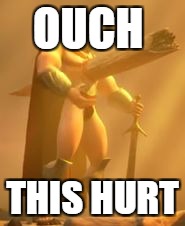 ouch | OUCH; THIS HURT | image tagged in ouch | made w/ Imgflip meme maker