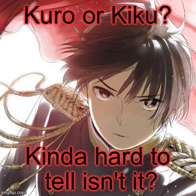 1p!Japan or 2p!Japan? | Kuro or Kiku? Kinda hard to tell isn't it? | image tagged in 2phetalia,hetalia | made w/ Imgflip meme maker