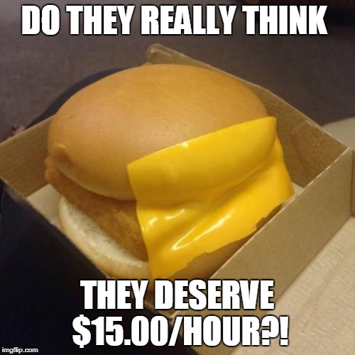 DO THEY REALLY THINK THEY DESERVE $15.00/HOUR?! | made w/ Imgflip meme maker