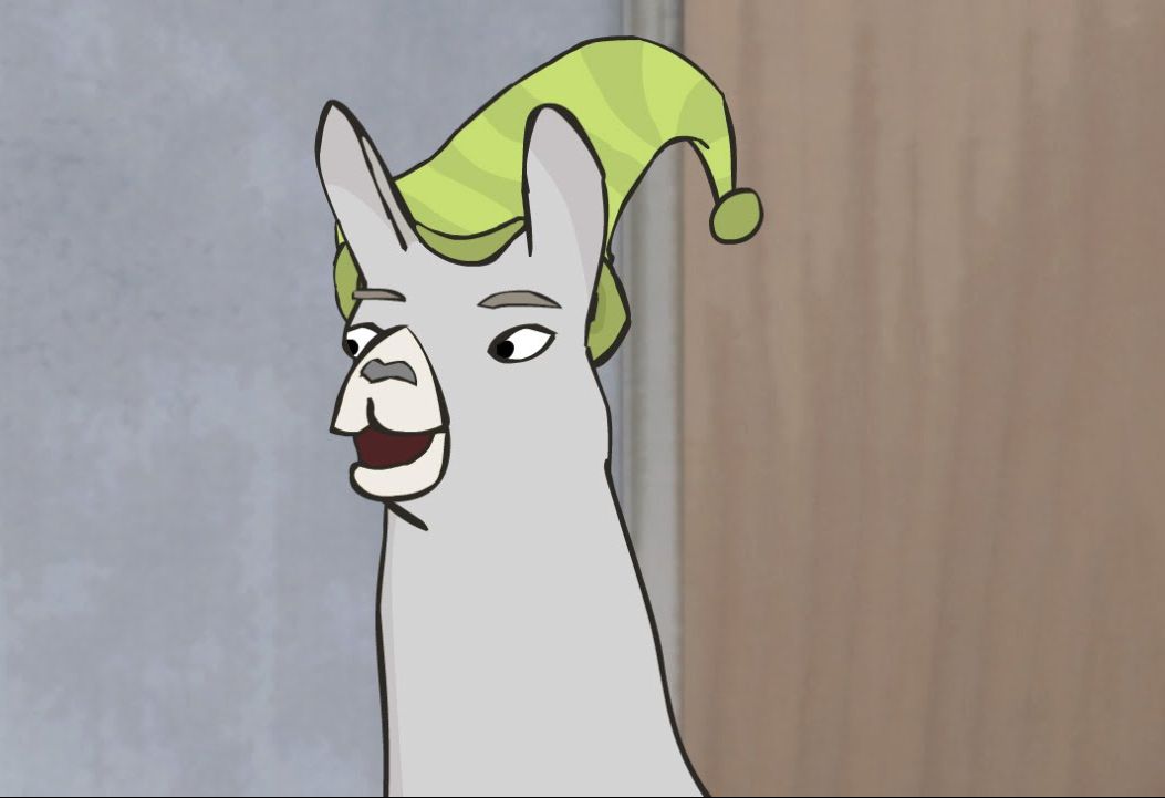 Lamas with hats Blank Meme Template