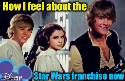Star Wars: Walt Disney Strikes Back | How I feel about the; Star Wars franchise now | image tagged in star wars disney strikes back,memes,evilmandoevil,star wars,disney,funny | made w/ Imgflip meme maker
