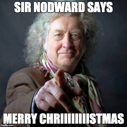 Noddy Holder says Merry Christmas | SIR NODWARD SAYS; MERRY CHRIIIIIIIISTMAS | image tagged in noddy holder,merry christmas | made w/ Imgflip meme maker