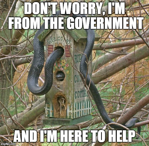 DON'T WORRY, I'M FROM THE GOVERNMENT AND I'M HERE TO HELP | made w/ Imgflip meme maker