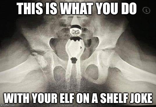 THIS IS WHAT YOU DO; WITH YOUR ELF ON A SHELF JOKE | image tagged in elfonshelf | made w/ Imgflip meme maker