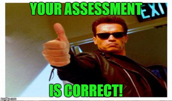 YOUR ASSESSMENT IS CORRECT! | made w/ Imgflip meme maker