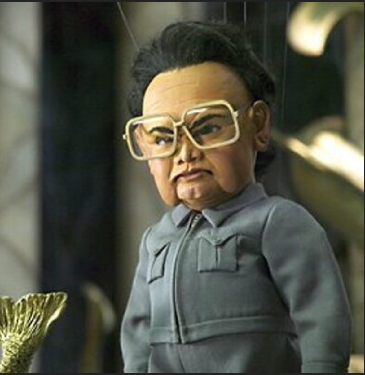 High Quality Assertive Kim Jong-Il Blank Meme Template