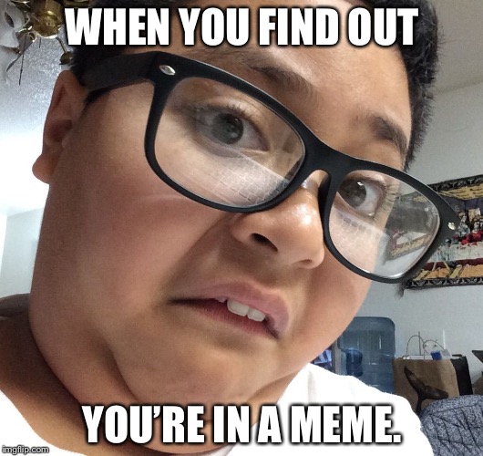 WHEN YOU FIND OUT; YOU’RE IN A MEME. | image tagged in when you find out | made w/ Imgflip meme maker